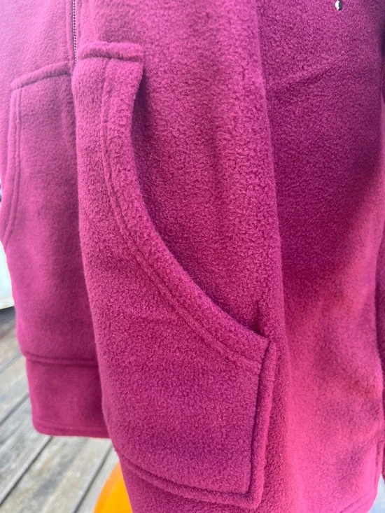 Quacker Factory Hooded Fleece Zip-Up Jacket - Picture 4 of 11